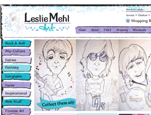 Tablet Screenshot of lesliemehlart.com